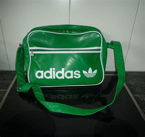 adidas sporttasche leder grün